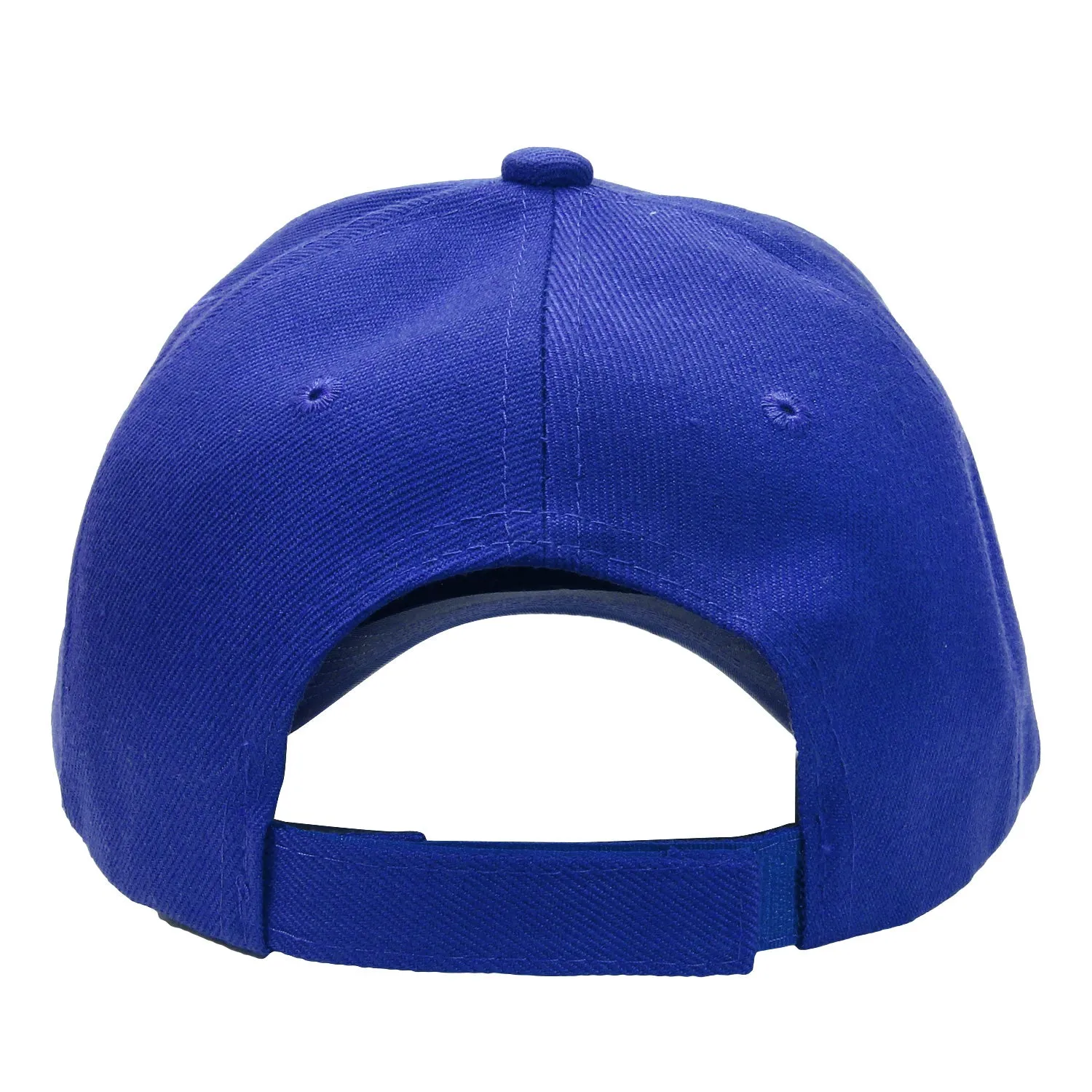 144-Pack Baseball Dad Cap Velcro Strap Adjustable Size - Royal Blue