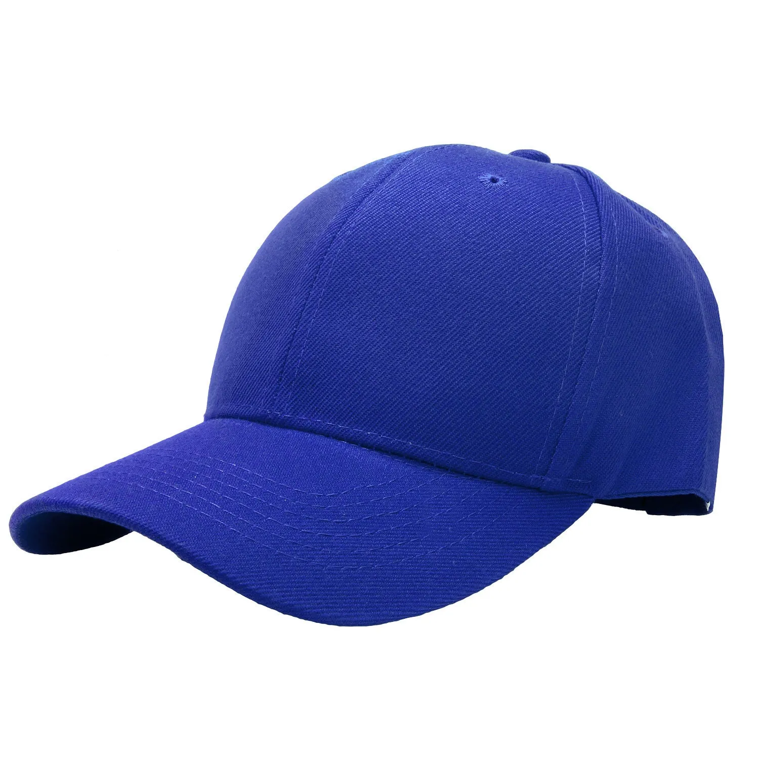 144-Pack Baseball Dad Cap Velcro Strap Adjustable Size - Royal Blue