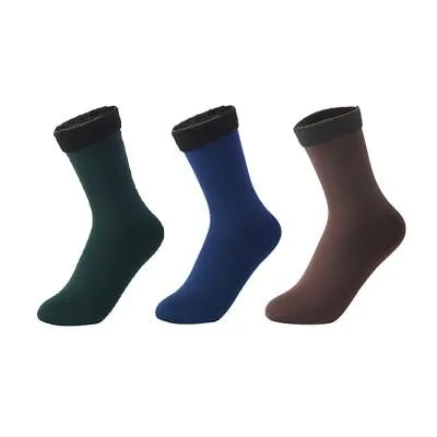 3 Pairs Women Soft Winter Warm Thick Thermal Nylon Cashmere Socks