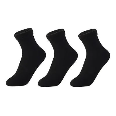 3 Pairs Women Soft Winter Warm Thick Thermal Nylon Cashmere Socks