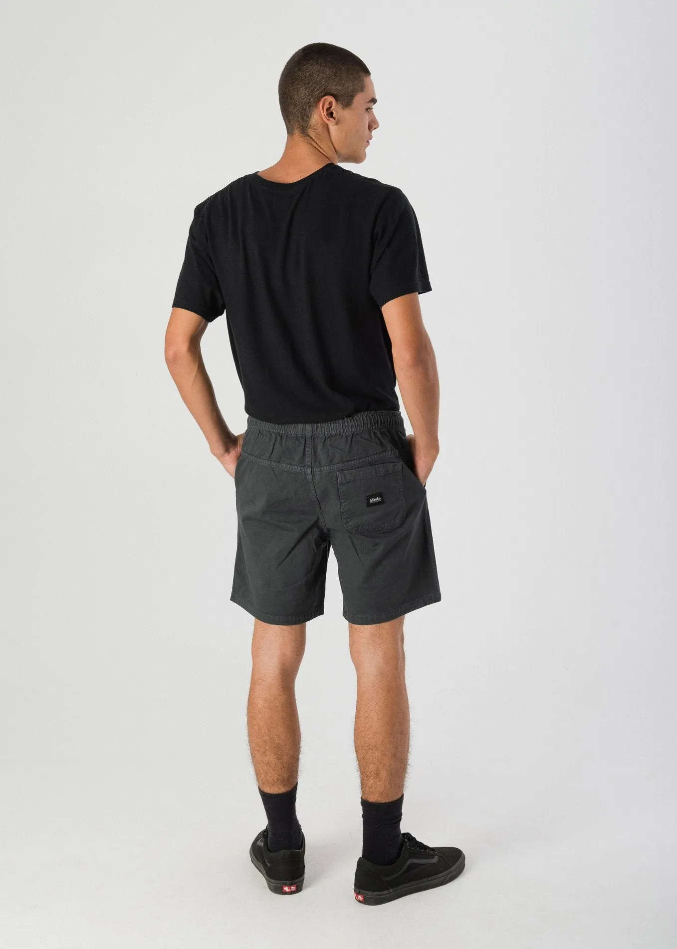 Afends Mens Stein - Elastic Waist Walkshort