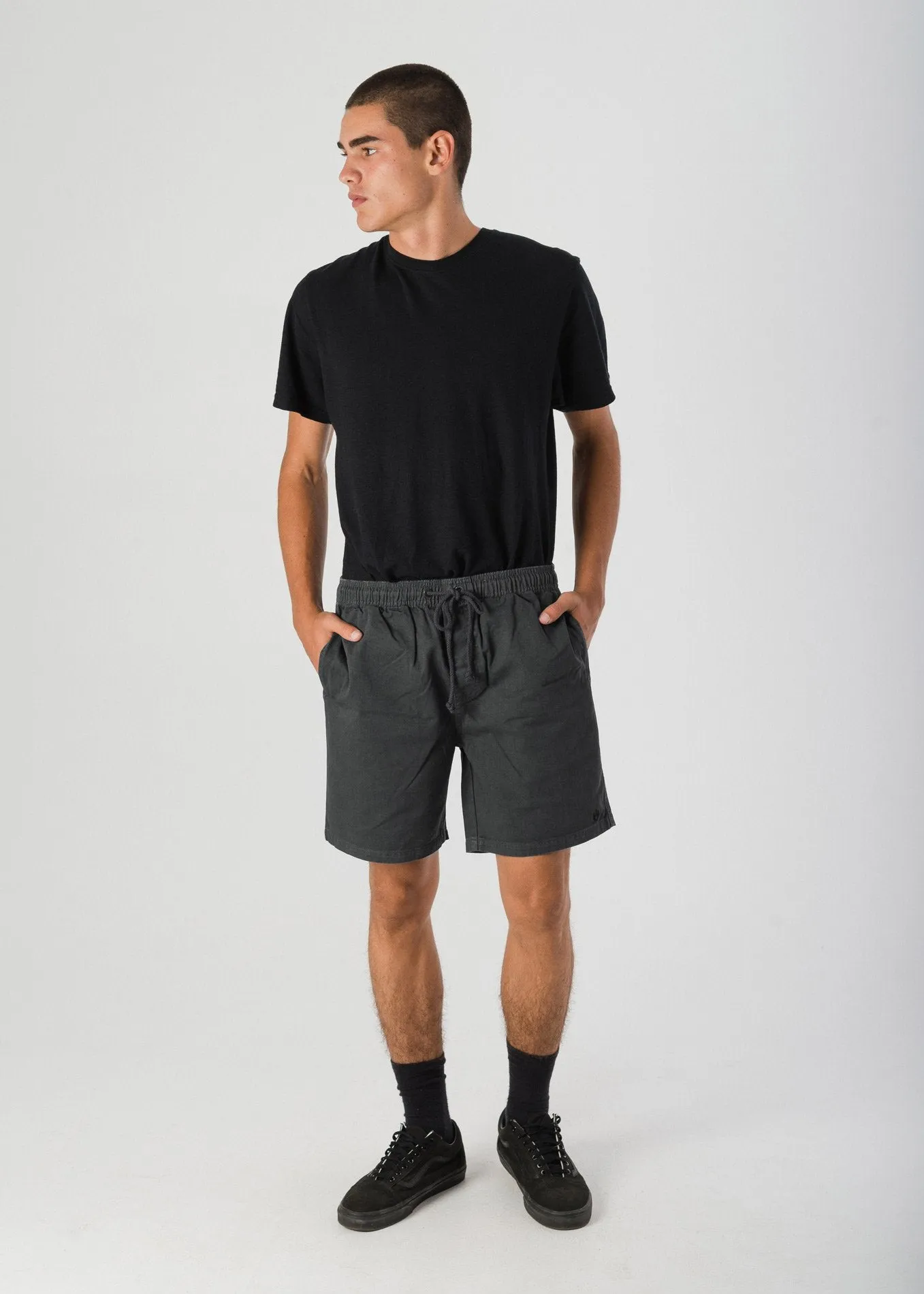 Afends Mens Stein - Elastic Waist Walkshort