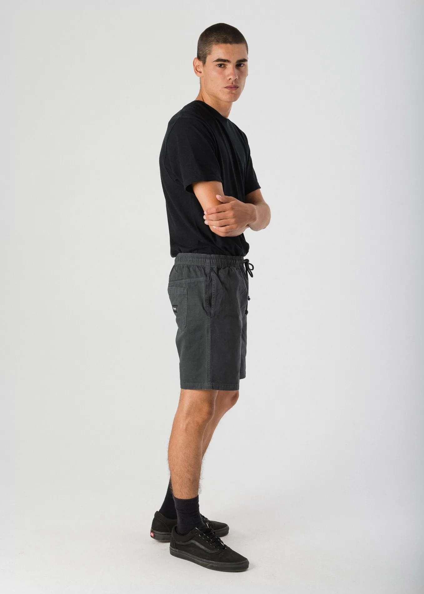 Afends Mens Stein - Elastic Waist Walkshort