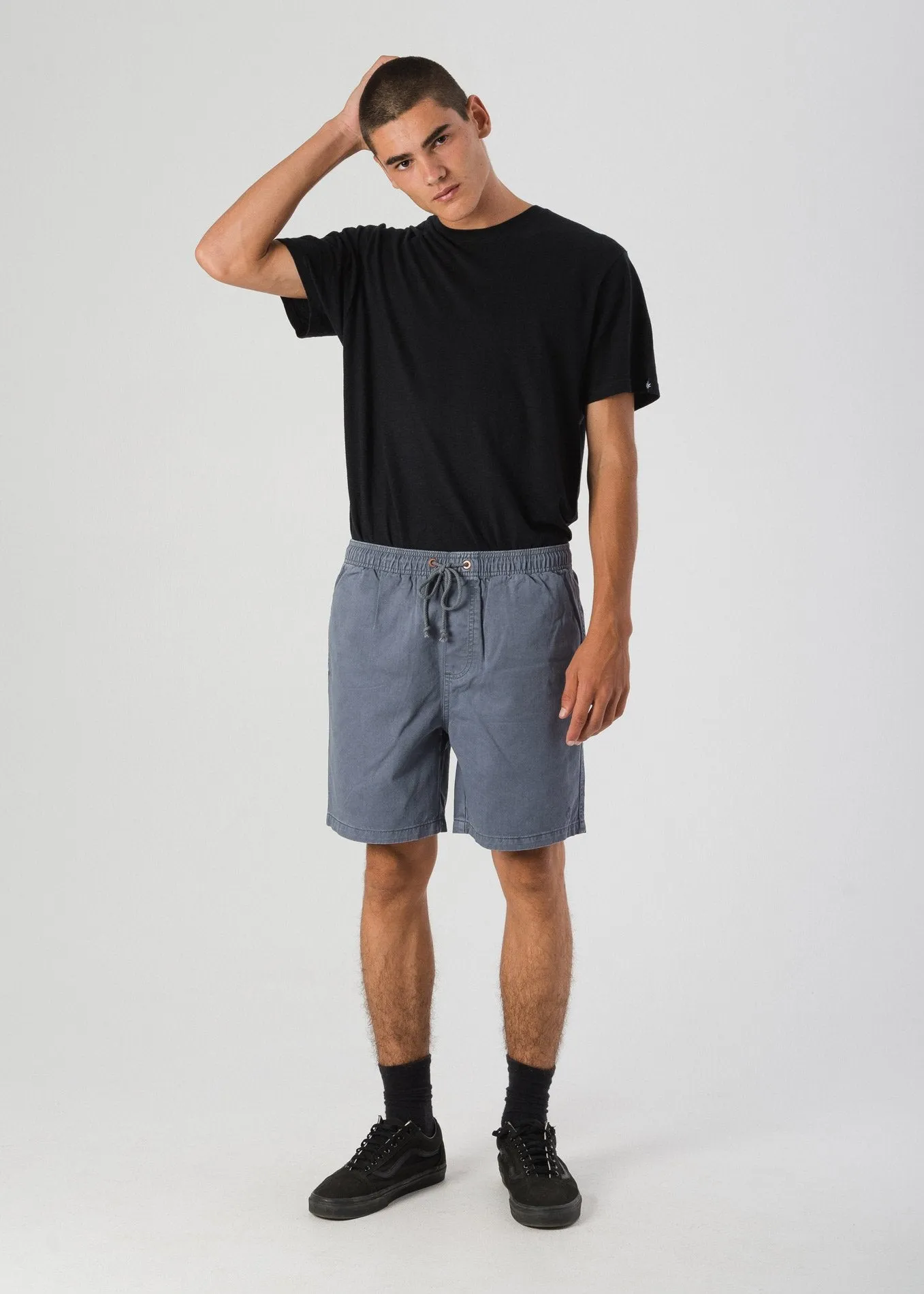 Afends Mens Stein - Elastic Waist Walkshort