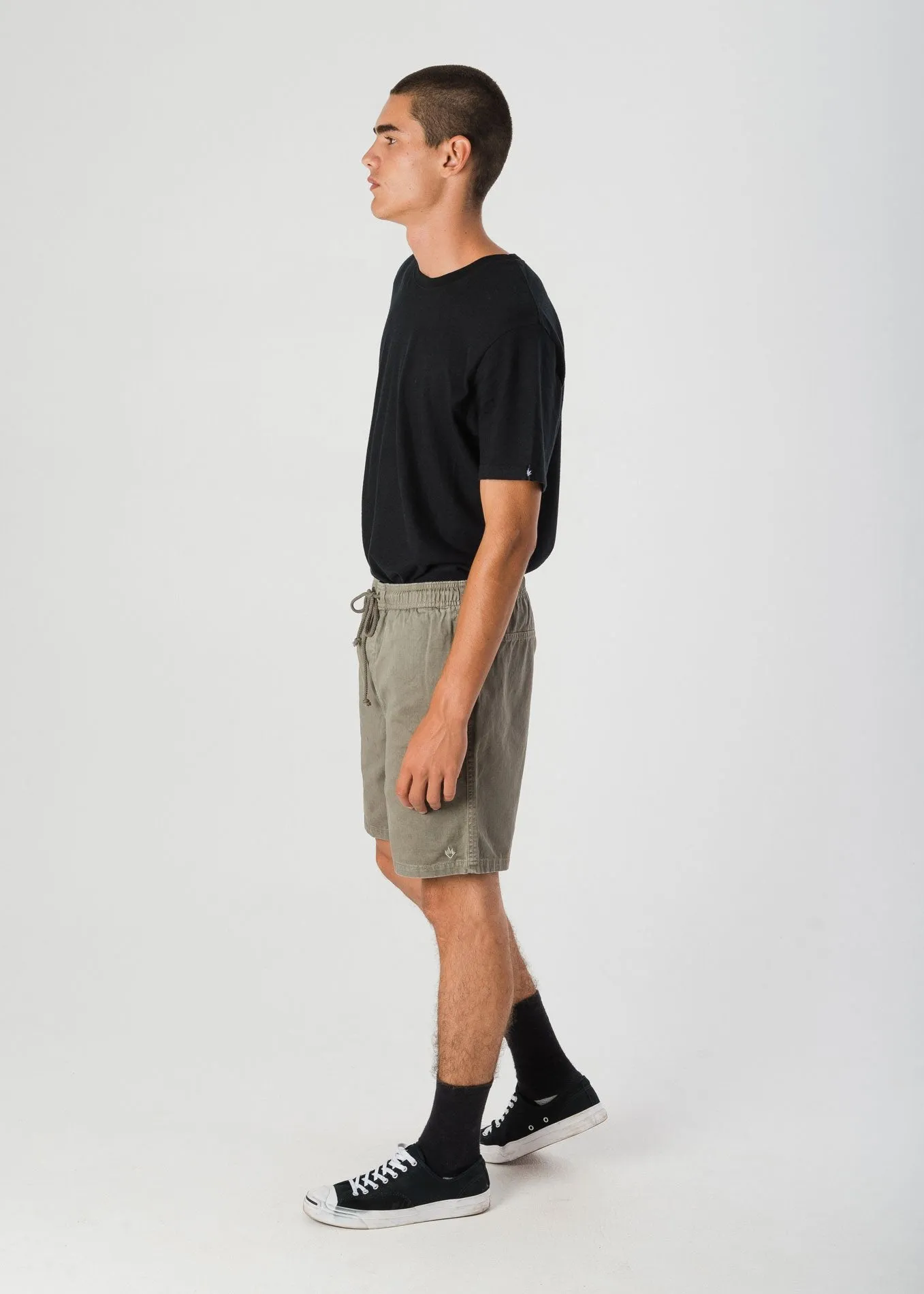 Afends Mens Stein - Elastic Waist Walkshort