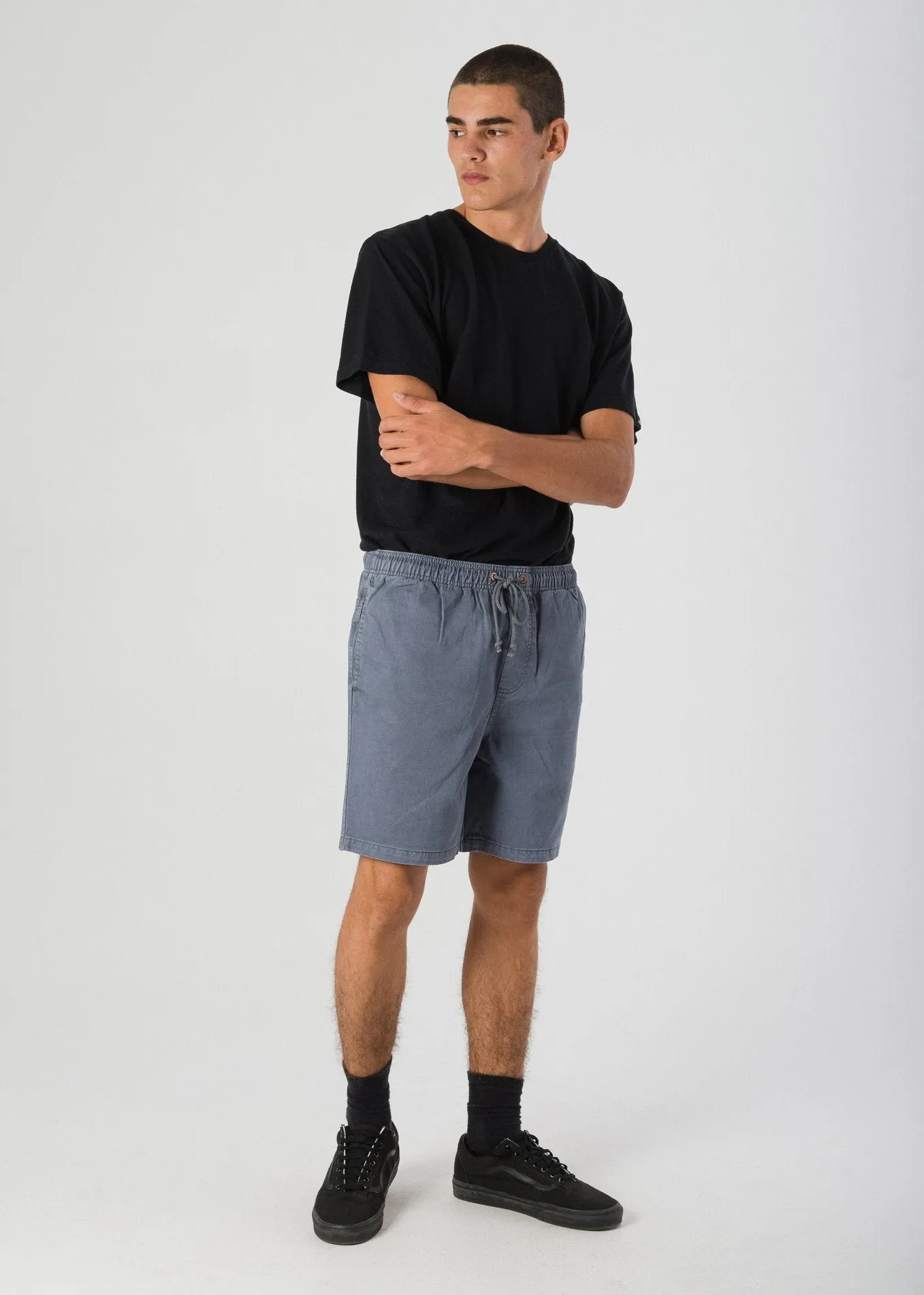 Afends Mens Stein - Elastic Waist Walkshort