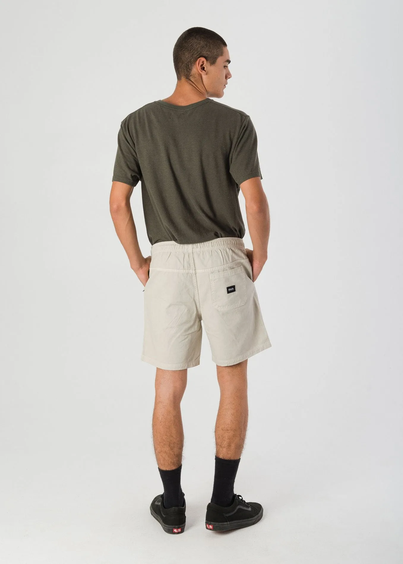 Afends Mens Stein - Elastic Waist Walkshort