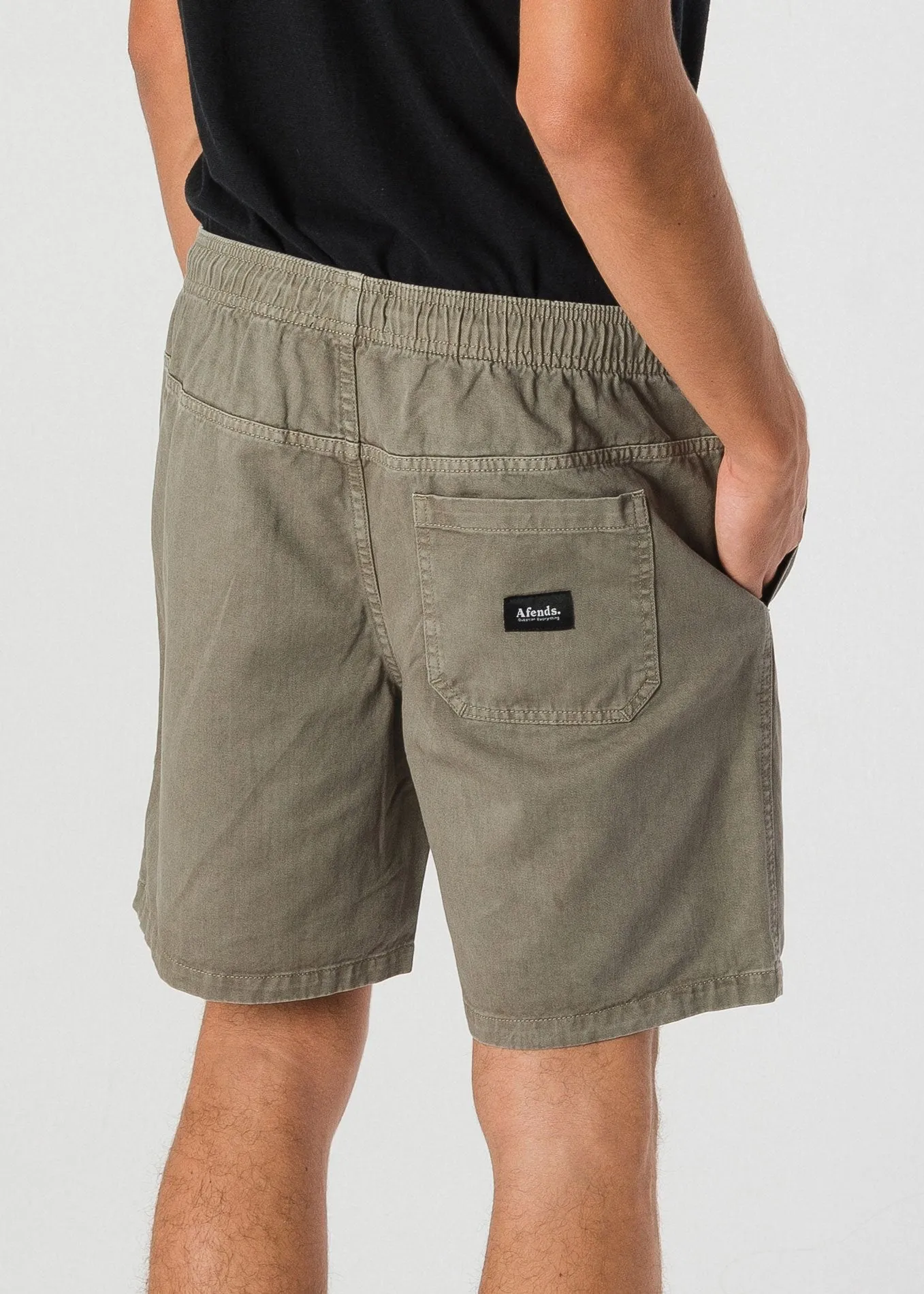 Afends Mens Stein - Elastic Waist Walkshort