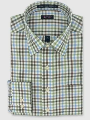 Andy Thornal LS Tailored Fit Cotton Sport Shirt - Rafael #691004-34