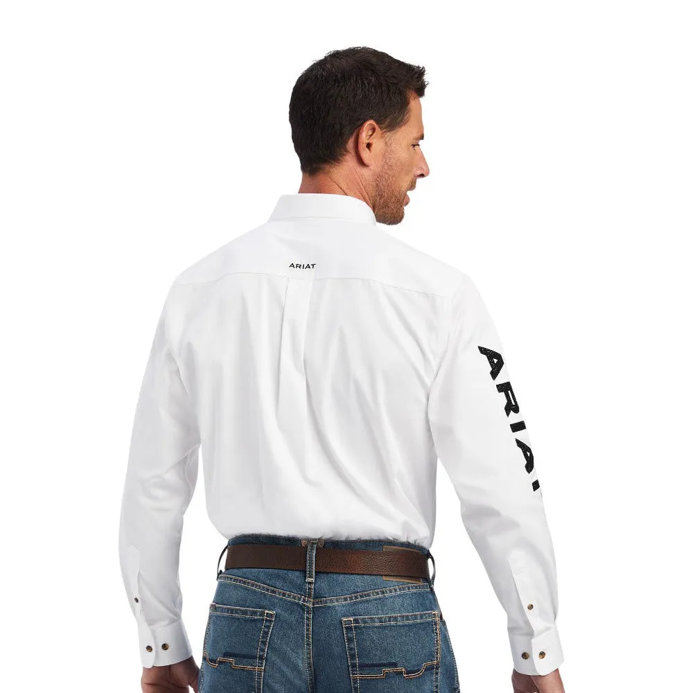 Ariat Men's White Long Sleeve Shirt