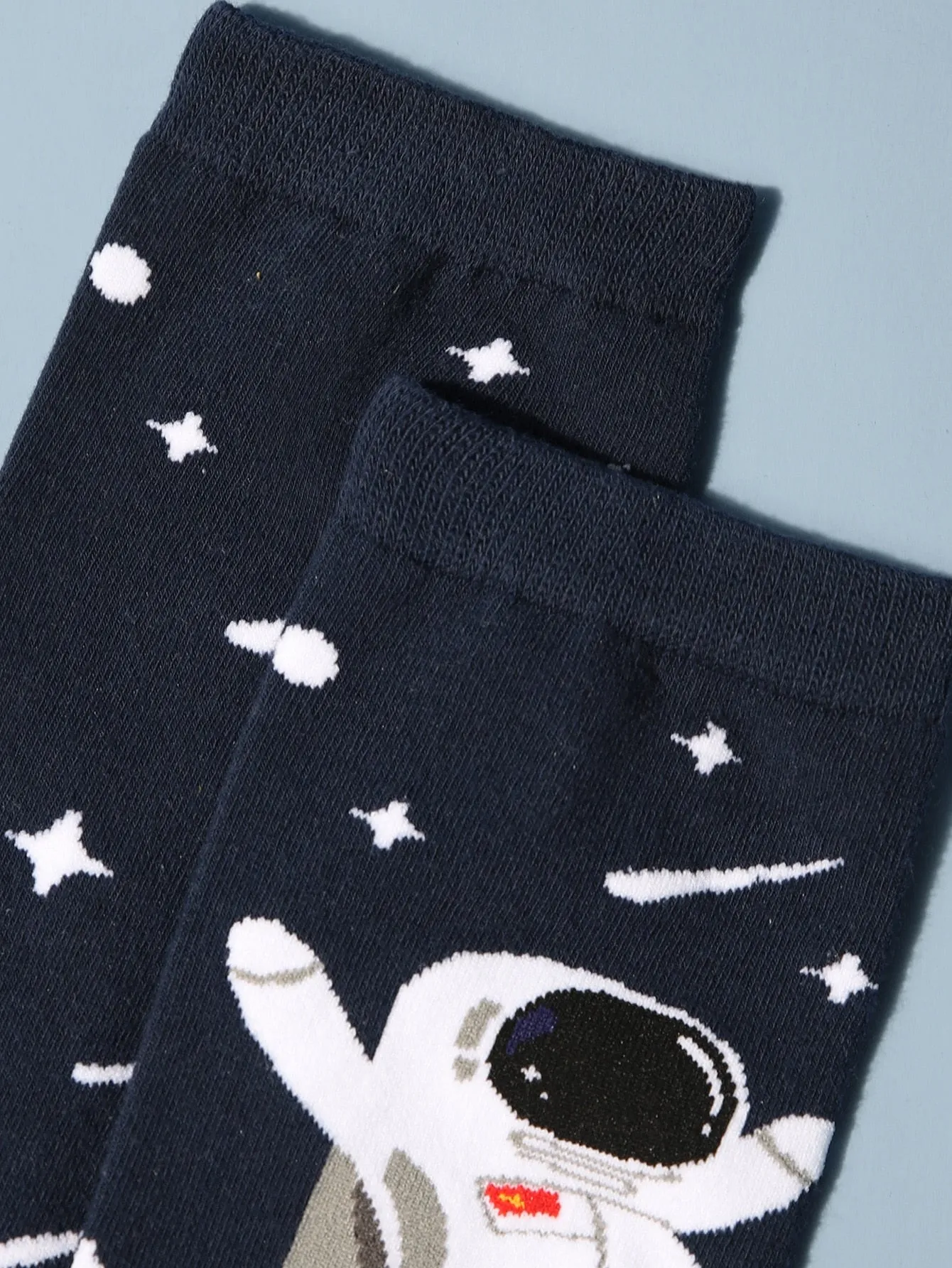 Astronaut Print Crew Socks Silly Socks for Men Funky Socks Funny Socks Novelty