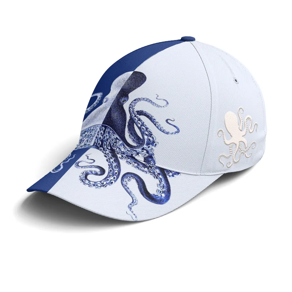 Baseball Cap For Octopus Lovers Two-tone Pattern Coolspod