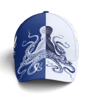 Baseball Cap For Octopus Lovers Two-tone Pattern Coolspod