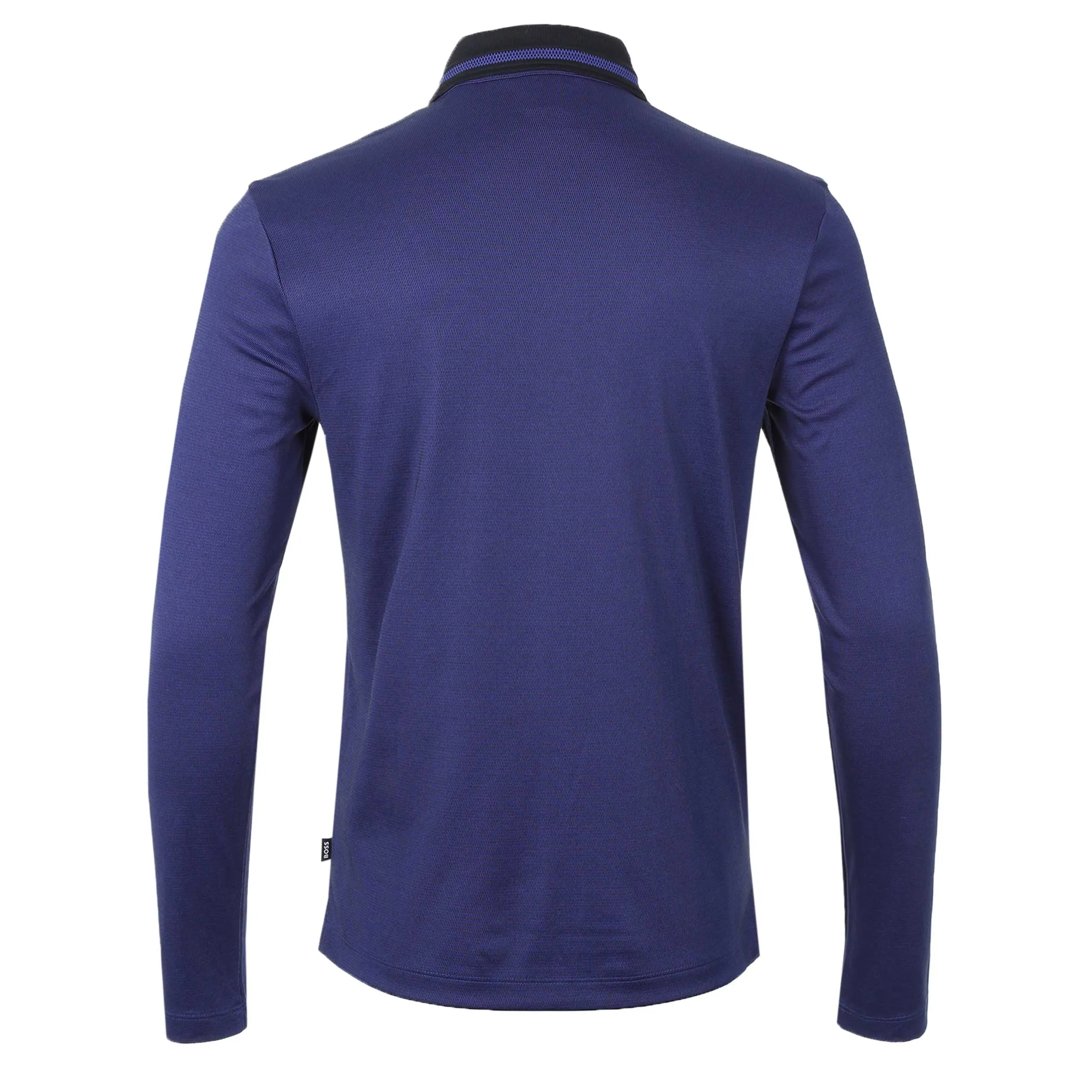 BOSS Pleins 23 LS Polo Shirt in Dark Blue