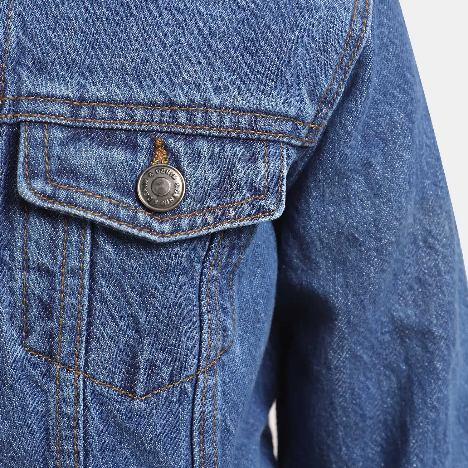 Boys Denim Jacket Basic - Mid Blue