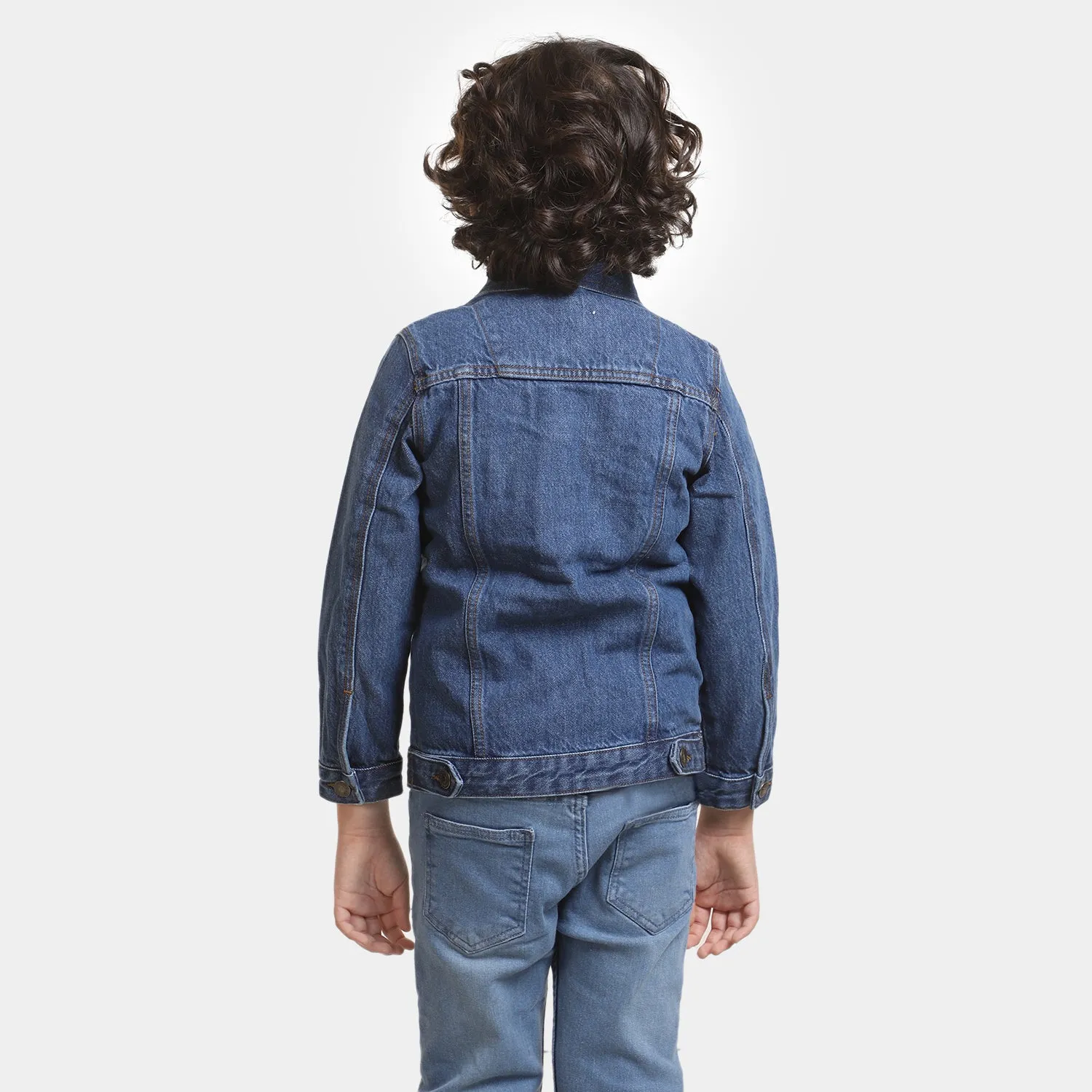 Boys Denim Jacket Basic - Mid Blue