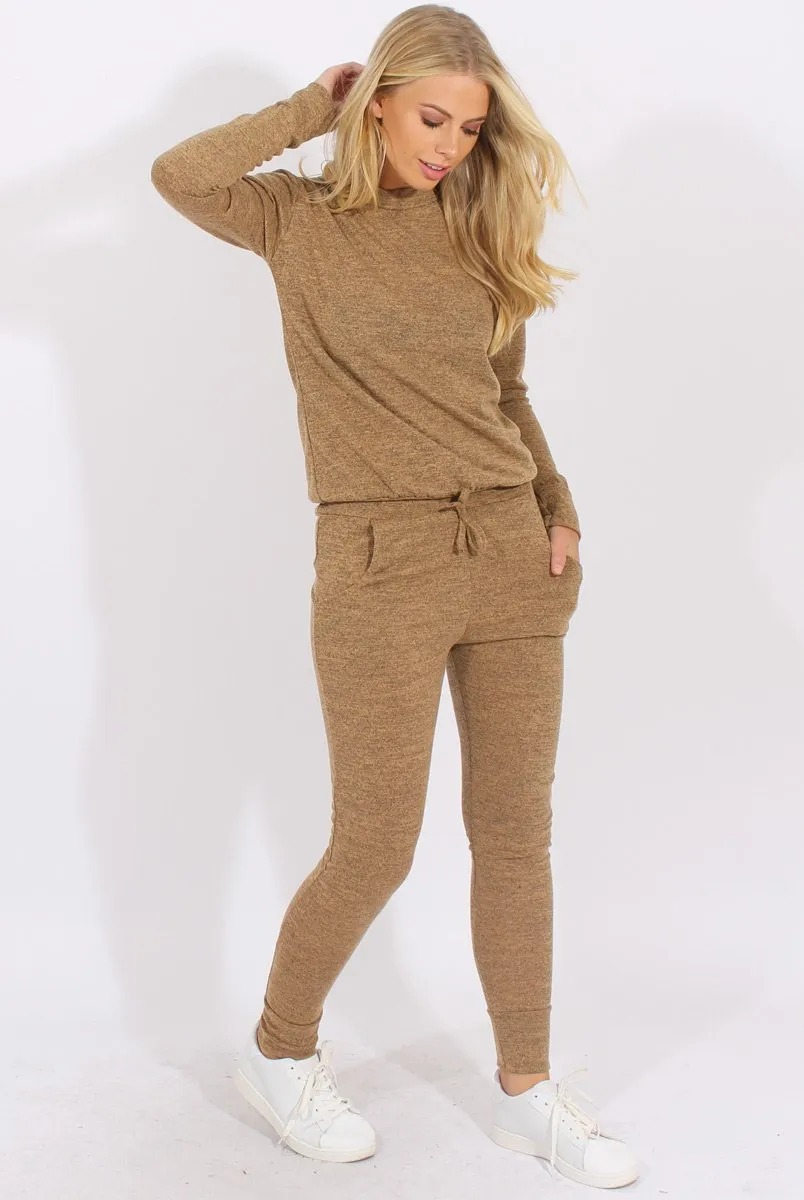 Camel Loungewear Set - Josie