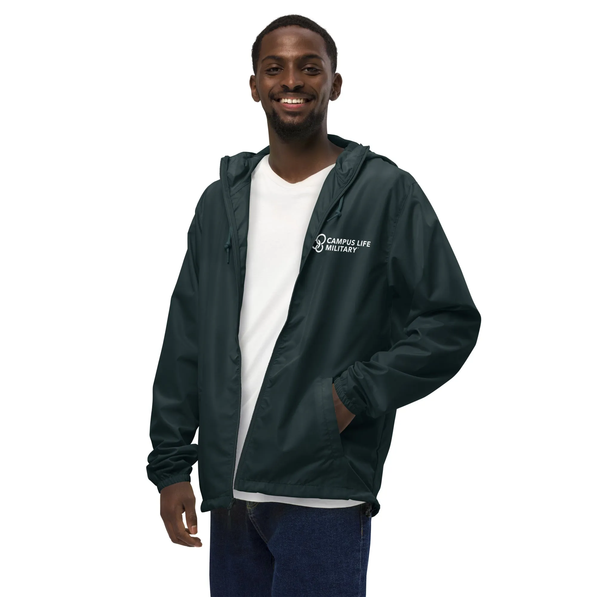 Campus Life Military Unisex Lightweight Zip Up Windbreaker