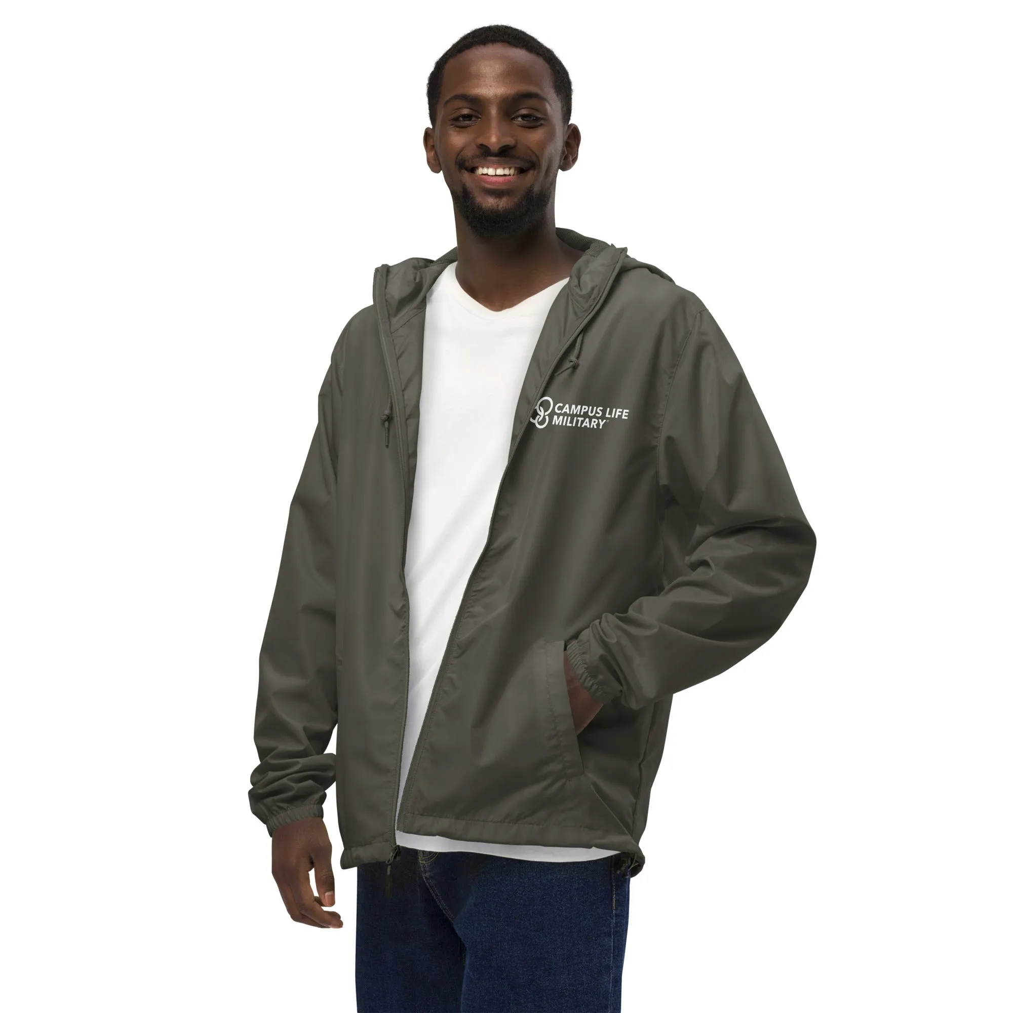 Campus Life Military Unisex Lightweight Zip Up Windbreaker