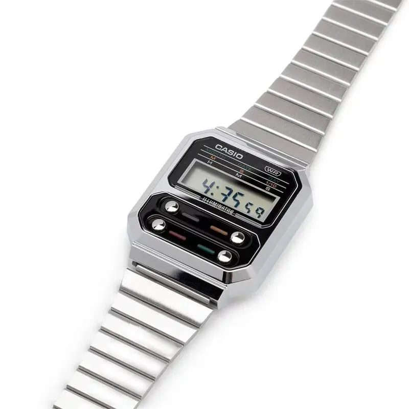 Casio A100WE-1ADF Vintage Silver Watch