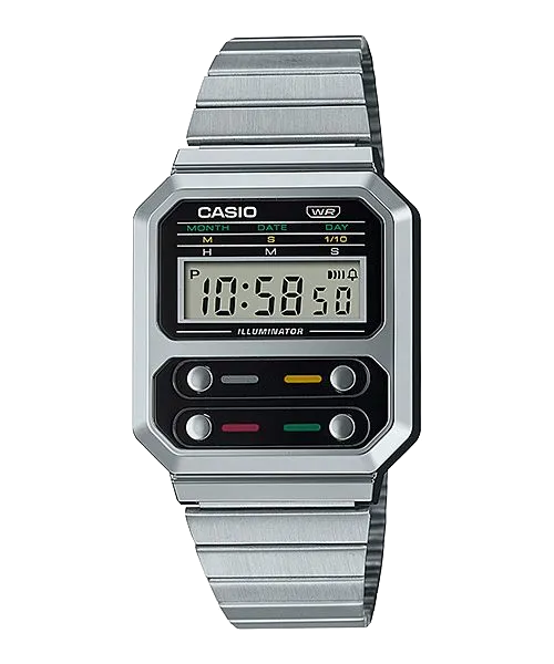 Casio A100WE-1ADF Vintage Silver Watch