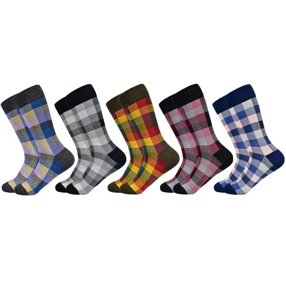 Casual Business Happy Combed Breathable Socks For Men