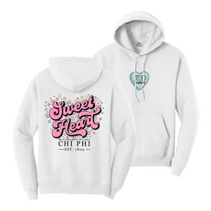 Chi Phi White Sweetheart Hoodie