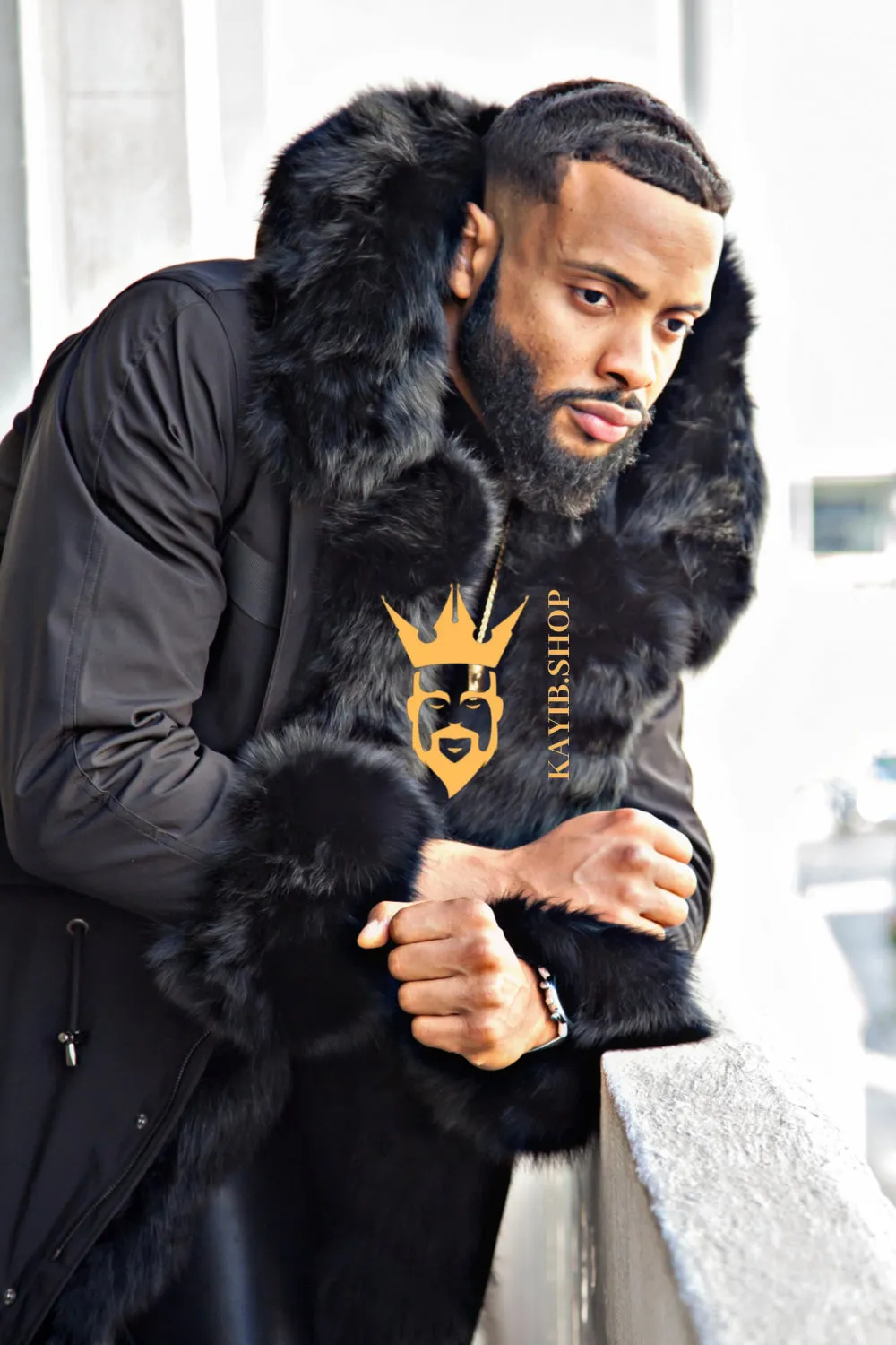 Classic 4-in-1 Men's Fur Parka - Elevate Your Style with Customizable Warmth and Trendy Luxury