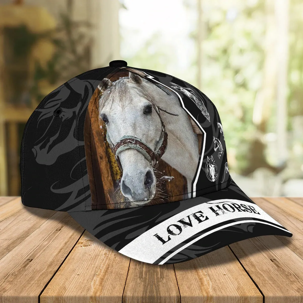 Custom With Name Baseball Full Print Horse Cap For Men And Woman, Horse Woman Cap Hat, Horse Lover Gift