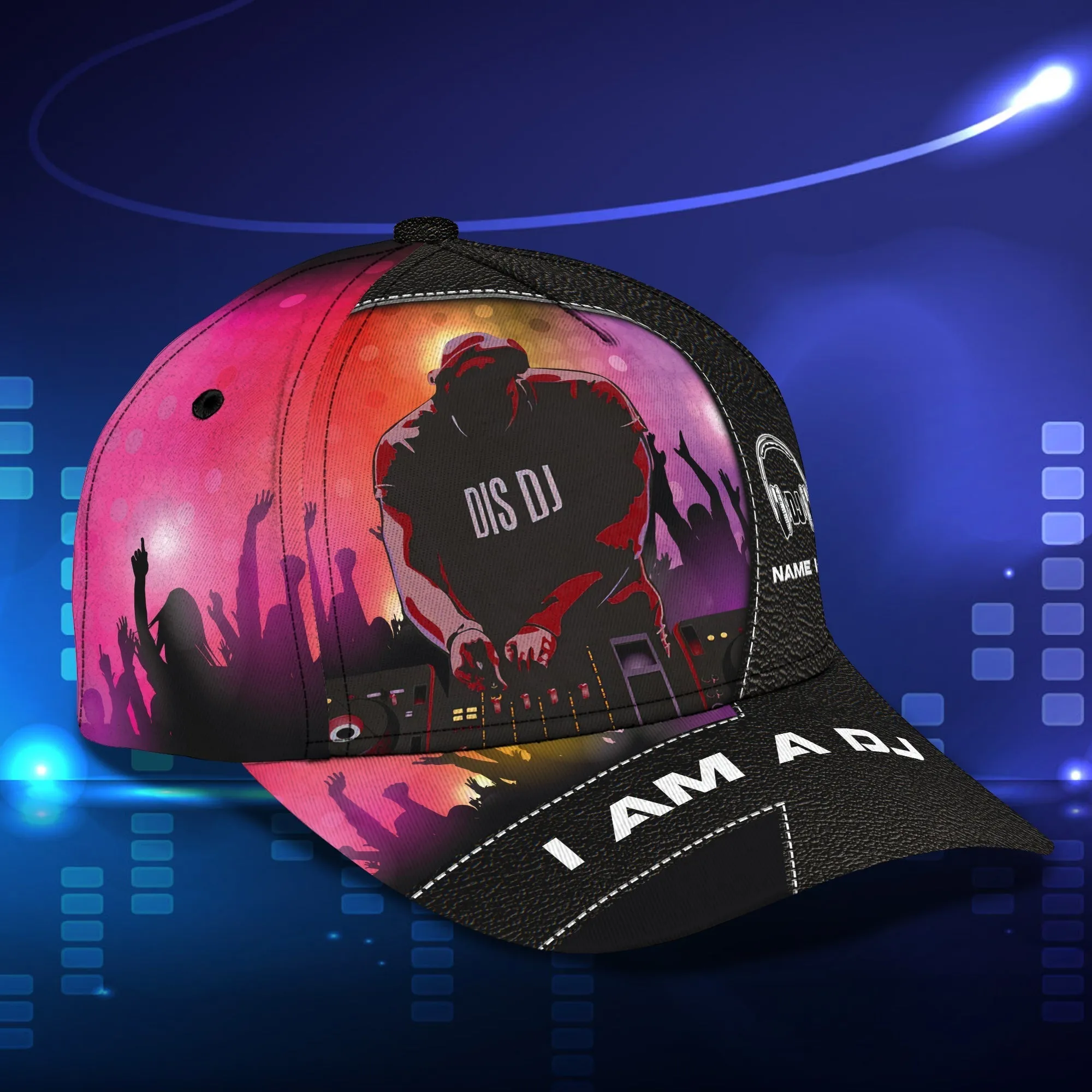 Customized Baseball Cap For Dj Man And Woman, I Am A Dj, Dj Cap Hat, Gift For A Disc Jockey