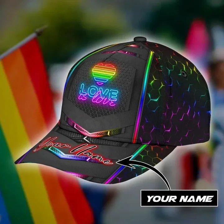 Customized Pride Baseball Cap For Lgbtq, Pastel We Are All Human Lgbt Printing 3D Baseball Cap Hat