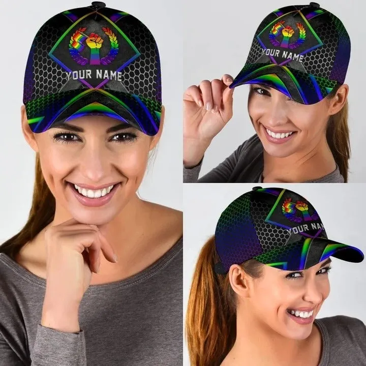 Customized Pride Baseball Cap For Lgbtq, Pastel We Are All Human Lgbt Printing 3D Baseball Cap Hat