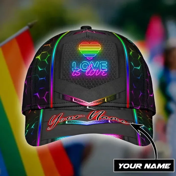 Customized Pride Baseball Cap For Lgbtq, Pastel We Are All Human Lgbt Printing 3D Baseball Cap Hat