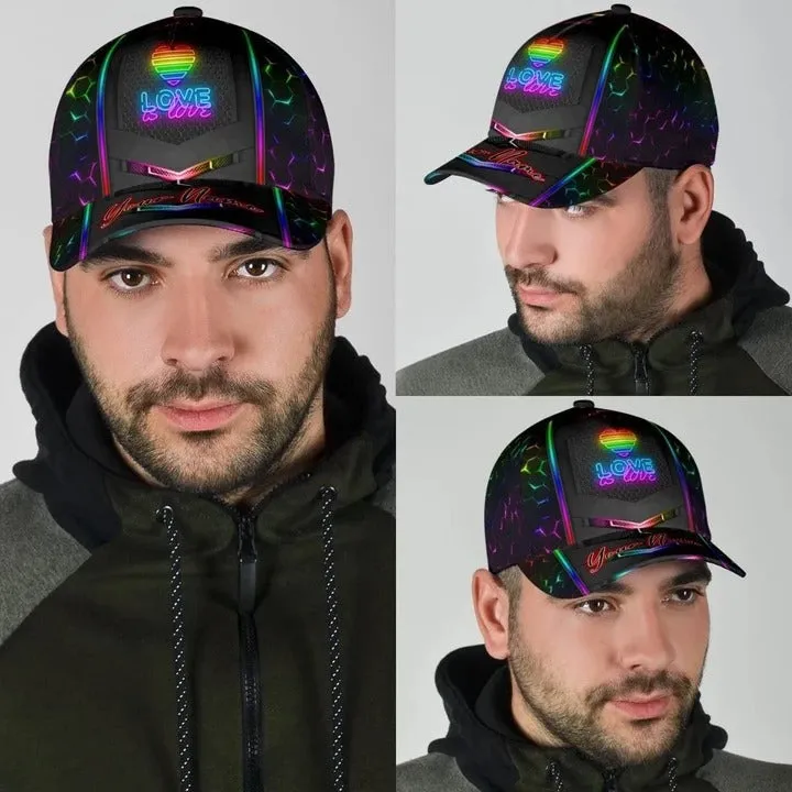 Customized Pride Baseball Cap For Lgbtq, Pastel We Are All Human Lgbt Printing 3D Baseball Cap Hat