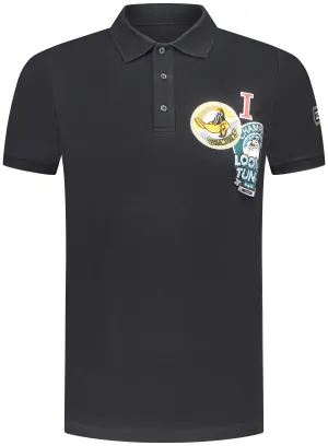 Daffy Looney Logo Polo Shirt (Black) - I23F03363109000