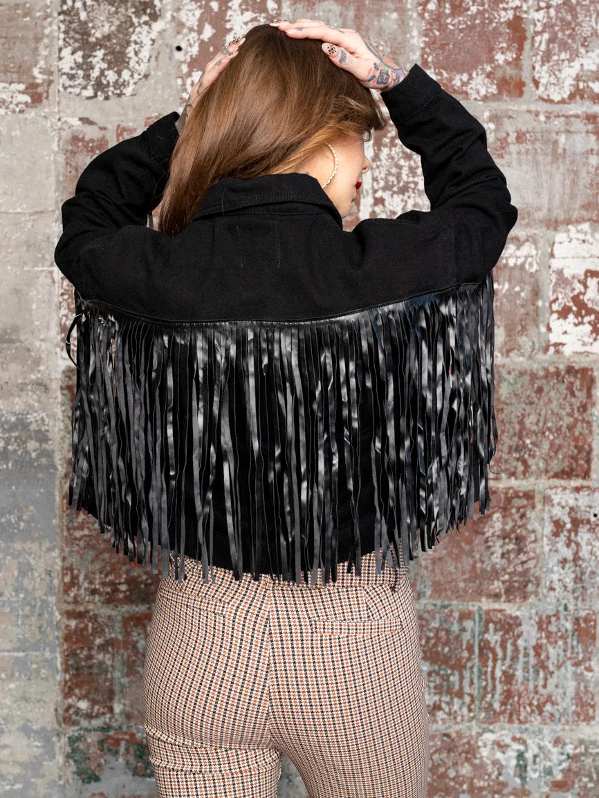 Dark Age Fringe Denim Jacket