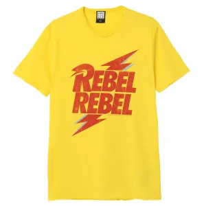 David Bowie T Shirt - Rebel Rebel, Yellow