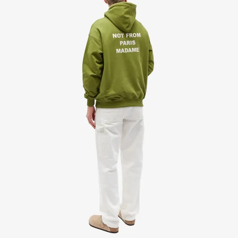 Drôle De Monsieur Not Form Paris Madame Slogan hoodie, khaki