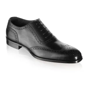 Duke Black Calf Wingtip