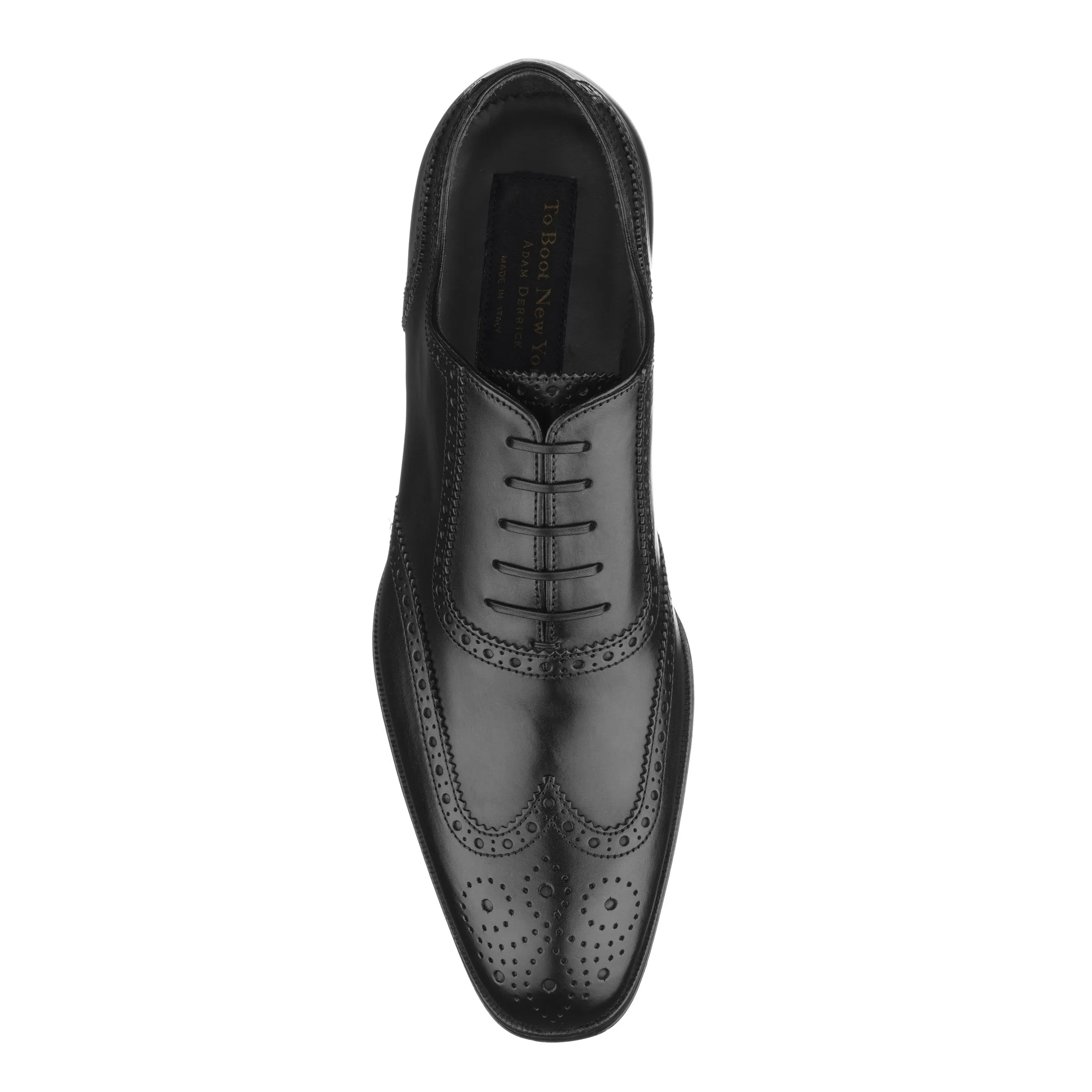 Duke Black Calf Wingtip