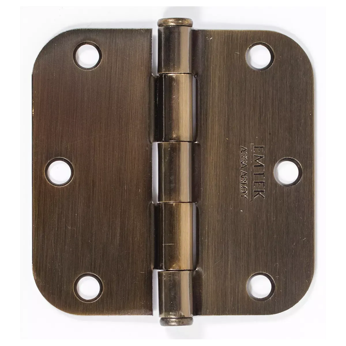 Emtek 91033 Steel Plain Bearing Hinge, 3.5" x 3.5", with 5/8" Radius Corners - Sold in Pairs