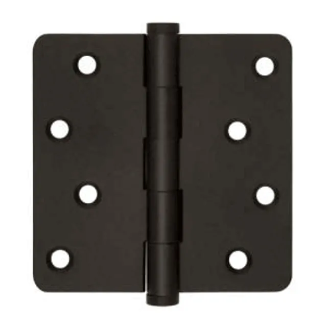 Emtek 91033 Steel Plain Bearing Hinge, 3.5" x 3.5", with 5/8" Radius Corners - Sold in Pairs