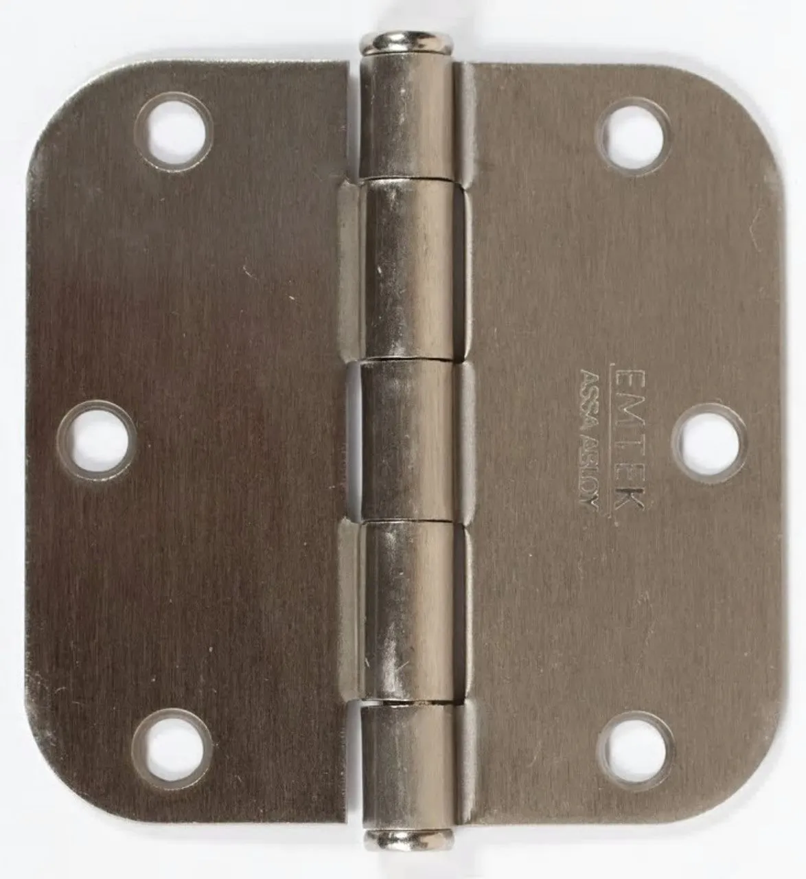 Emtek 91033 Steel Plain Bearing Hinge, 3.5" x 3.5", with 5/8" Radius Corners - Sold in Pairs