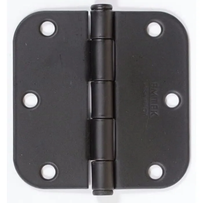 Emtek 91033 Steel Plain Bearing Hinge, 3.5" x 3.5", with 5/8" Radius Corners - Sold in Pairs