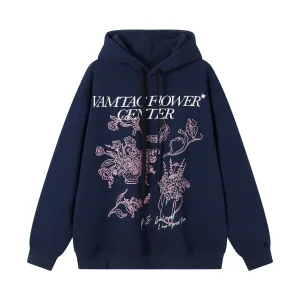 Faire Echo floral print fleece Hoodie