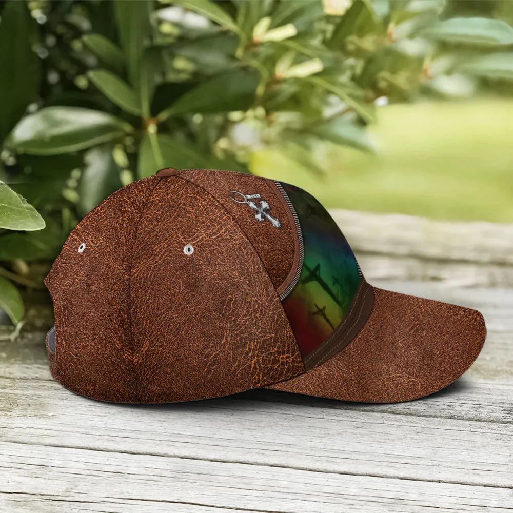 Faith Over Fear Jesus Leather Style Baseball Cap Coolspod