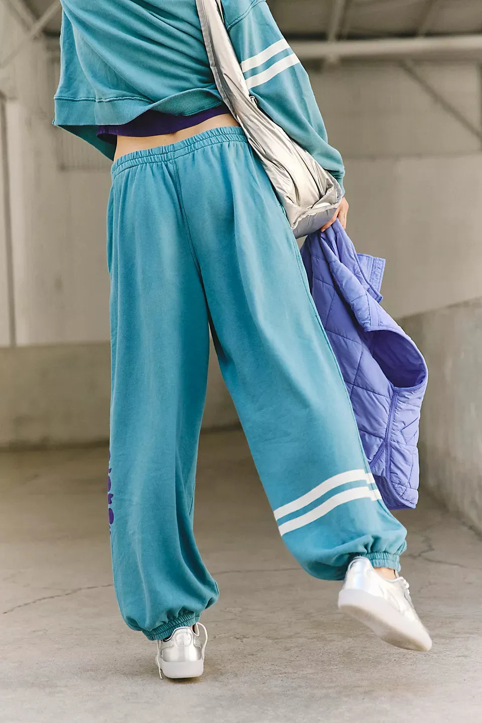 Free People All Star Logo Pants - MIDNIGHT JADE COMBO