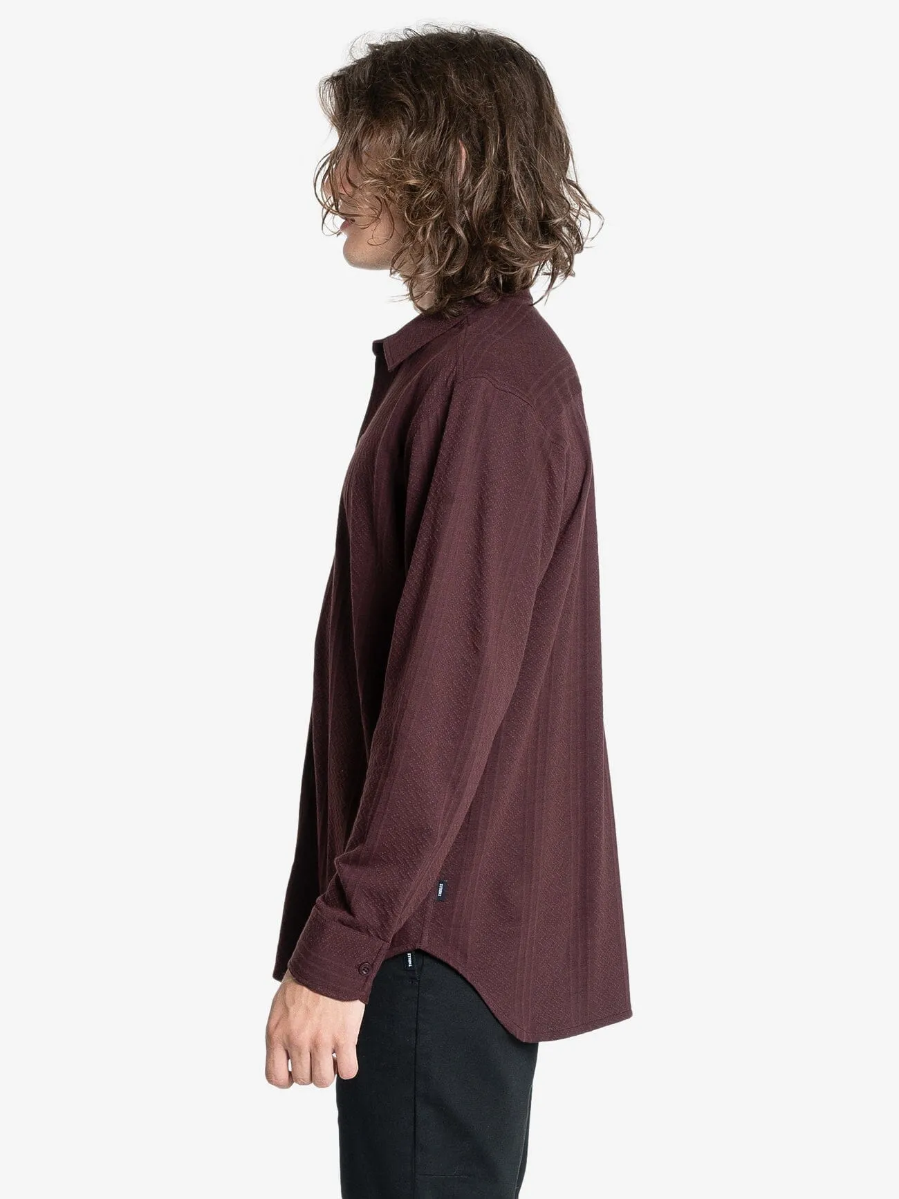 Future Feelings Long Sleeve Shirt - Deep Plum