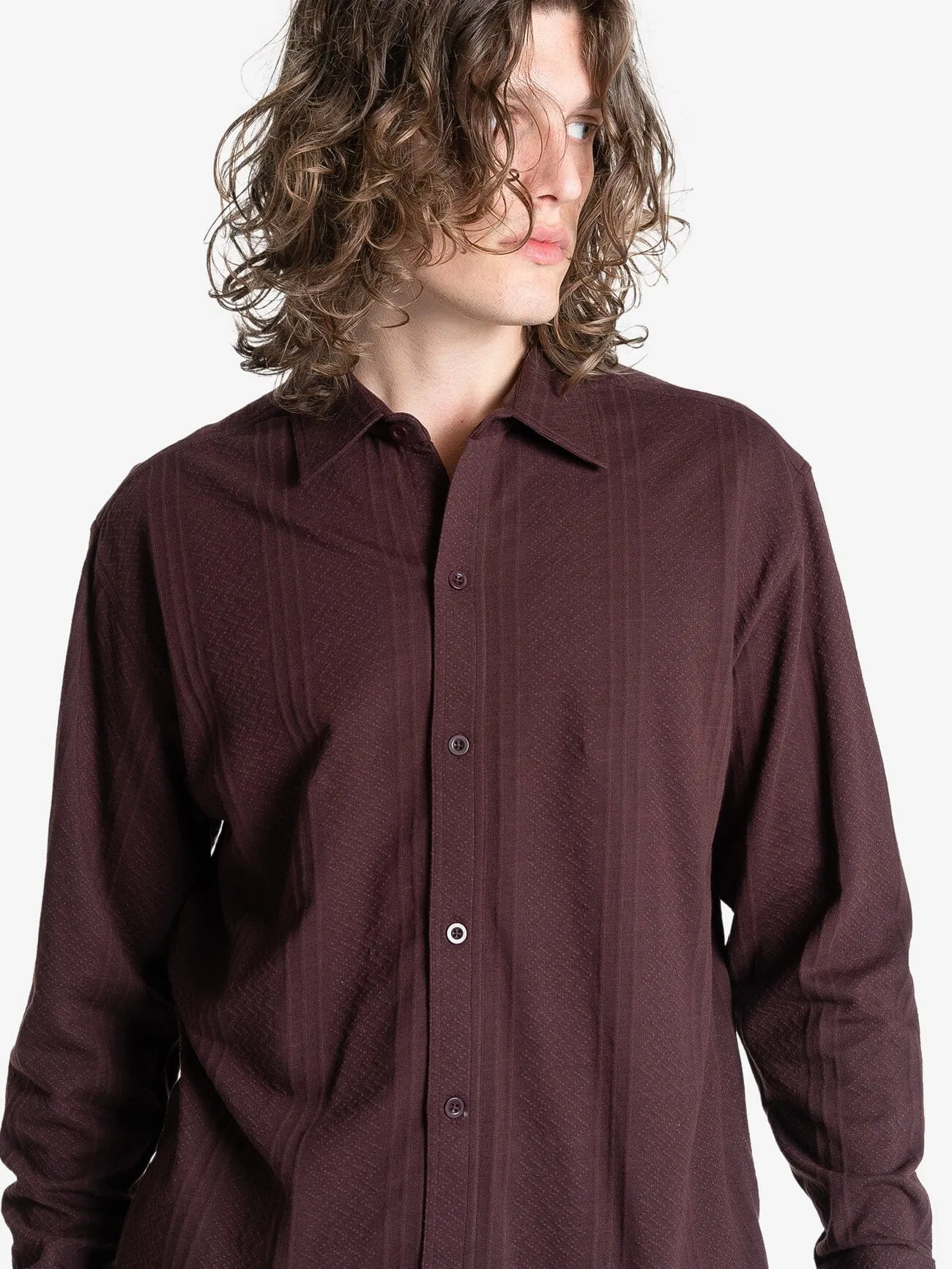 Future Feelings Long Sleeve Shirt - Deep Plum