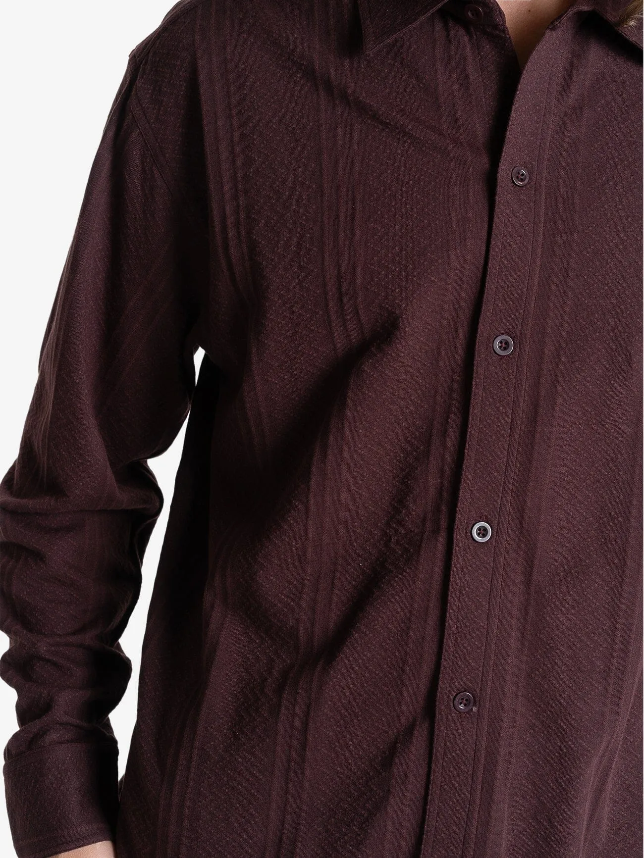 Future Feelings Long Sleeve Shirt - Deep Plum